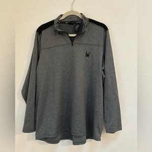 Spyder activewear grey quarter zip large